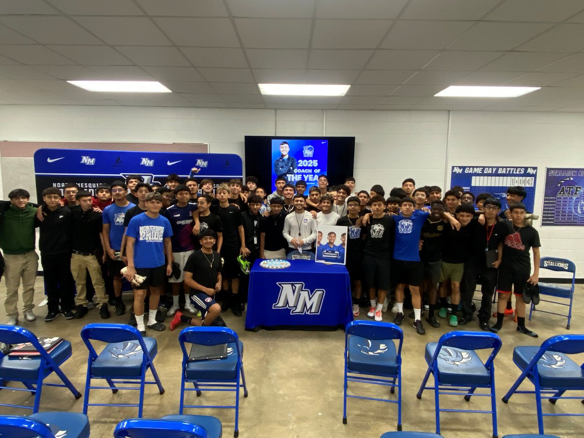 Mesquite ISD Athletics (@mesquiteisdath) on Twitter photo Mesquite ISD Athletics COY Awards‼️
North Mesquite High School Coach of the Year:
Isai Velasquez
Head Boys Soccer
<a href="/stallion_soccer/">North Mesquite Boys Soccer</a> Mesquite ISD Athletics COY Awards‼️
North Mesquite High School Coach of the Year:
Isai Velasquez
Head Boys Soccer
<a href="/stallion_soccer/">North Mesquite Boys Soccer</a>