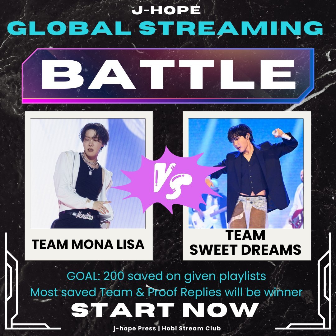 hobistreamclub's tweet photo. IT. IS. ON. ๐ฅ
Streaming Battle is LIVE! ๐ฅ
๐ป Hop in on Stationhead: https://t.co/d0EHt7lXrw
๐ฟ Pick your team:
#TeamMONALISAโhttps://t.co/0dwdqTiBwH
#TeamSweetDreamsโhttps://t.co/l14tiOIbp8
๐ง Save your team's playlist
๐ฅ Stream non-stop
๐ท Post your proof
๐ท๏ธ Tag your team https://t.co/nyLVwQSJSw