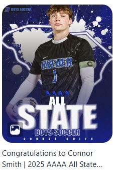 Connor Smith - signed to study and play soccer at Connecticut College and has been named "All-State" in soccer.