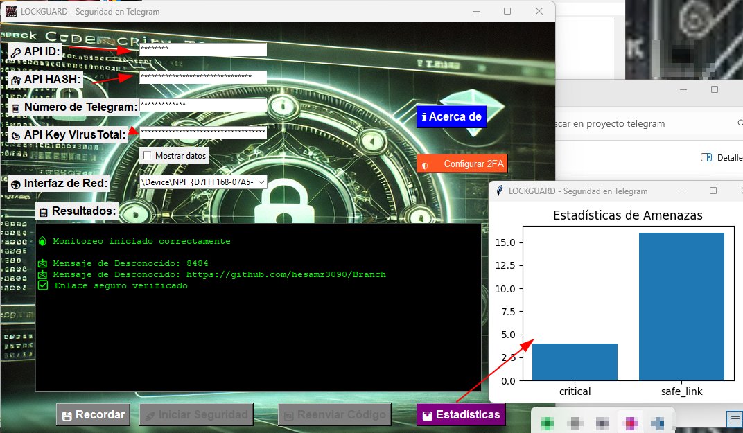 🔐 LOCKGUARD - Sistema Avanzado de Seguridad para Telegram LOCKGUARD

🔐 Es una herramienta profesional de monitoreo y protección para Telegram que combina análisis de tráfico en tiempo real con verificación avanzada de amenazas, diseñada para usuarios que requieren máxima