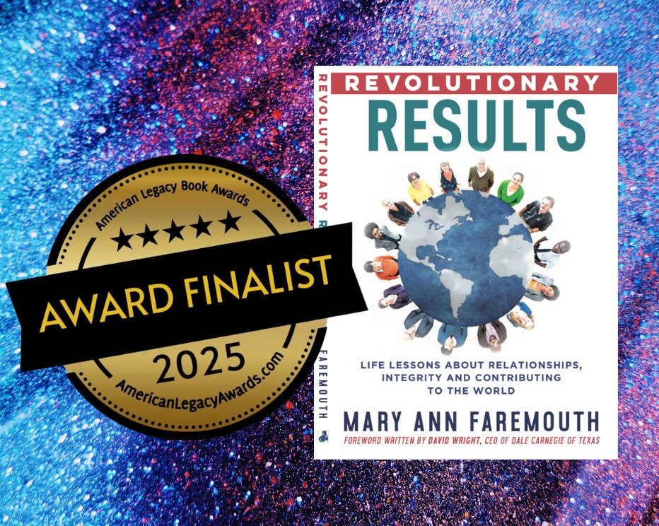 Faremouth's tweet photo. We at Faremouth &amp; Company are honored that Revolutionary Results was selected as a finalist in the 2025 American Legacy Book Awards! Thank you for all of your support through the years. Order your copy here: https://t.co/NF7bGjIFwP https://t.co/JtLL8ZyYEP