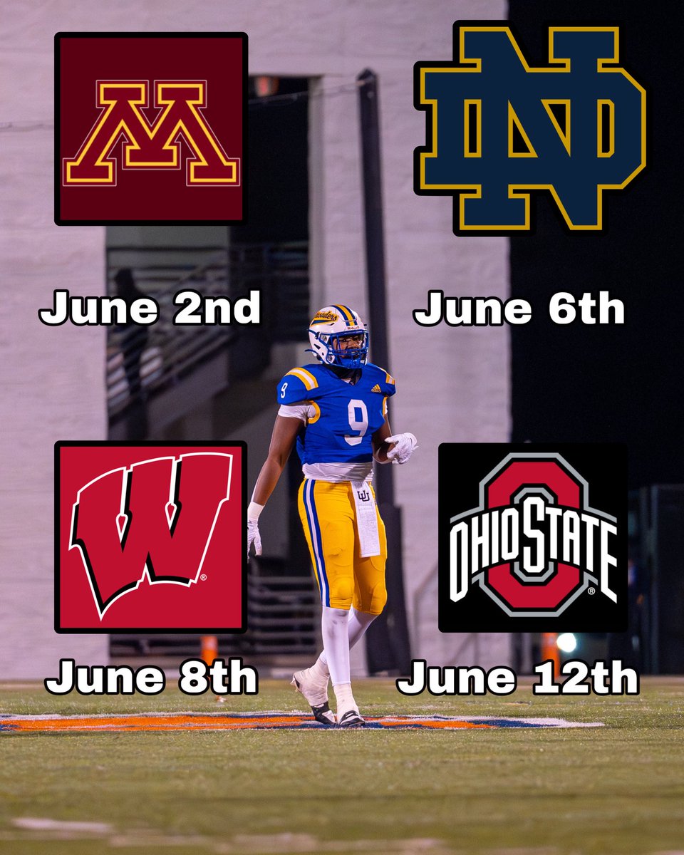 Isaac Miller ‘27 #2 in WI (@isaacmiller_27) on Twitter photo Coach mark your calendars!
Isaac Millers camp schedule
3 ⭐️⭐️⭐️
EDGE
6’5 💥
<a href="/AllenTrieu/">Allen Trieu</a> <a href="/MJ_NFLDraft/">Mark Johnson</a> <a href="/travisWSN/">Travis Wilson</a>
<a href="/COACHDOTT/">Dennis Dottin-Carter</a> <a href="/CoachWash56/">Al Washington</a> <a href="/Coach_Mitch_/">Matt Mitchell</a> <a href="/R2X_Rushmen1/">Larry A. Johnson</a> Coach mark your calendars!
Isaac Millers camp schedule
3 ⭐️⭐️⭐️
EDGE
6’5 💥
<a href="/AllenTrieu/">Allen Trieu</a> <a href="/MJ_NFLDraft/">Mark Johnson</a> <a href="/travisWSN/">Travis Wilson</a>
<a href="/COACHDOTT/">Dennis Dottin-Carter</a> <a href="/CoachWash56/">Al Washington</a> <a href="/Coach_Mitch_/">Matt Mitchell</a> <a href="/R2X_Rushmen1/">Larry A. Johnson</a>
