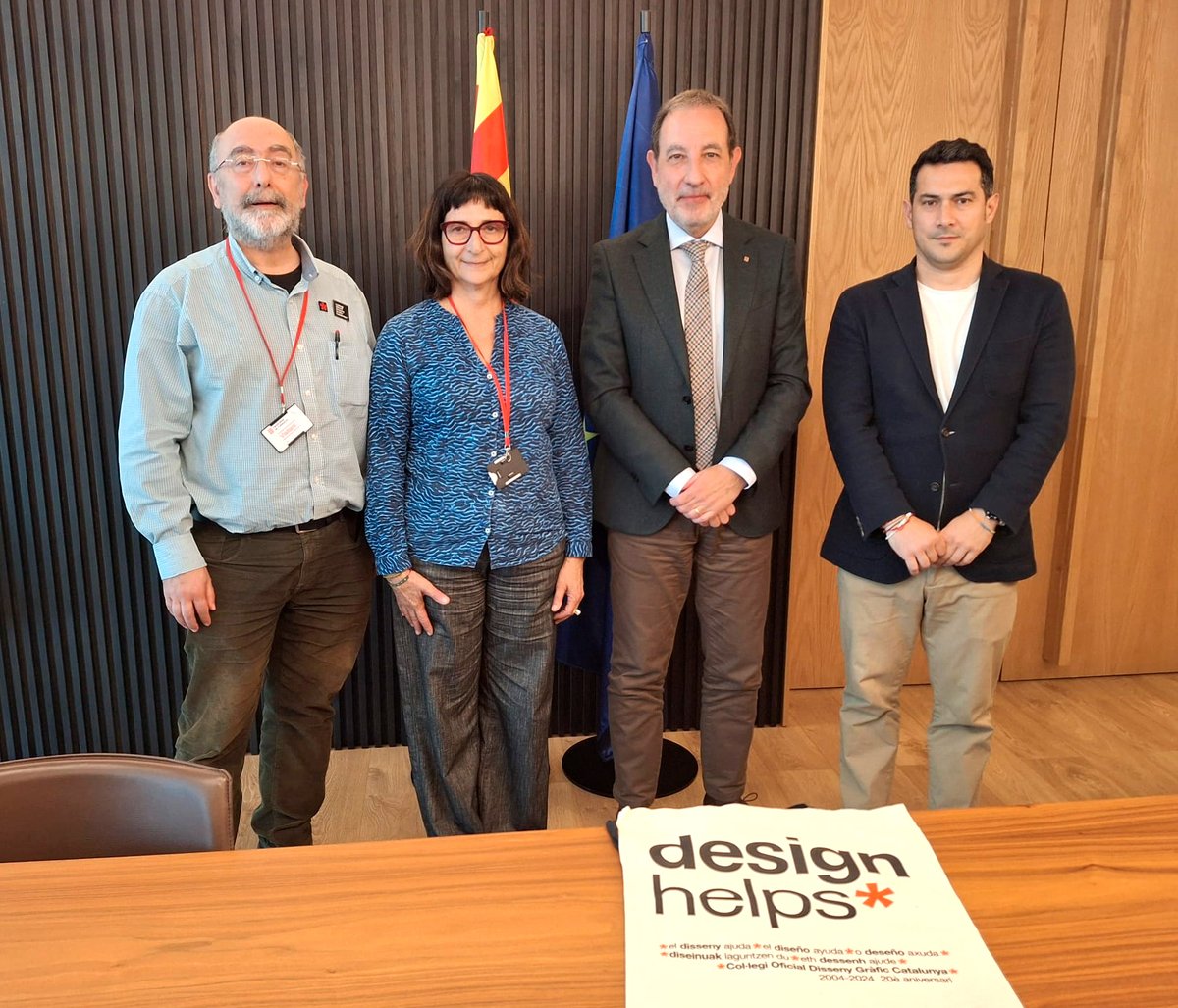 ⚖️ Avui, reunió amb el conseller de Justícia

Hem parlat sobre la importància de defensar el marc legal del disseny i protegir els professionals com a garantia per als usuaris.

El disseny millora les nostres vides: cal protegir-lo des de la #llei i plena legitimitat.

#codgc