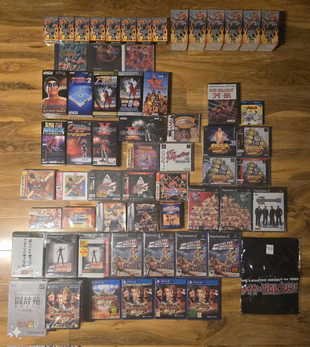 AKI Club (@akiclub64) on Twitter photo 2 complete collections that I can say I'm proud of owning. Every game developed under the "AKI Corporation" banner and every Human/Spike Wrestling game (Majority new/sealed).
#AKIClub #FireProClub
<a href="/upwvideogame/">Ultra Pro Wrestling</a> <a href="/BungleNoMore/">Ligerbusa</a> <a href="/spikechunsoft/">スパイク・チュンソフト公式</a> <a href="/SpikeChunsoft_e/">Spike Chunsoft, Inc.</a> 2 complete collections that I can say I'm proud of owning. Every game developed under the "AKI Corporation" banner and every Human/Spike Wrestling game (Majority new/sealed).
#AKIClub #FireProClub
<a href="/upwvideogame/">Ultra Pro Wrestling</a> <a href="/BungleNoMore/">Ligerbusa</a> <a href="/spikechunsoft/">スパイク・チュンソフト公式</a> <a href="/SpikeChunsoft_e/">Spike Chunsoft, Inc.</a>