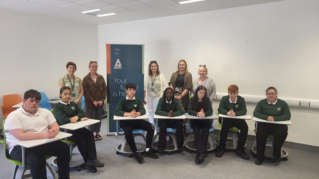 ballinodeCC's tweet photo. Our Yellow Flag Committee had the pleasure of meeting with Sinéad Campbell and Linda McGloin from ATU Sligo last week to review the progress of the programme in our school and to plan for the year ahead. We look forward to building on this meaningful connection in the future! https://t.co/DzWcdutV5a