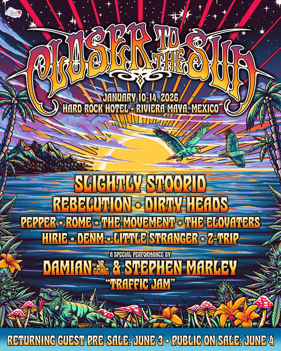 The Elovaters (@theelovaters) on Twitter photo We’re headed back to paradise 🌴🌊 Catch us at <a href="/closer2sun/">Closer to the Sun</a> , Jan 10–14! Sun, music, and good vibes all week—let’s run it back 🇲🇽
Tickets on-sale Wed, 6/4! closertothesun.com We’re headed back to paradise 🌴🌊 Catch us at <a href="/closer2sun/">Closer to the Sun</a> , Jan 10–14! Sun, music, and good vibes all week—let’s run it back 🇲🇽
Tickets on-sale Wed, 6/4! closertothesun.com