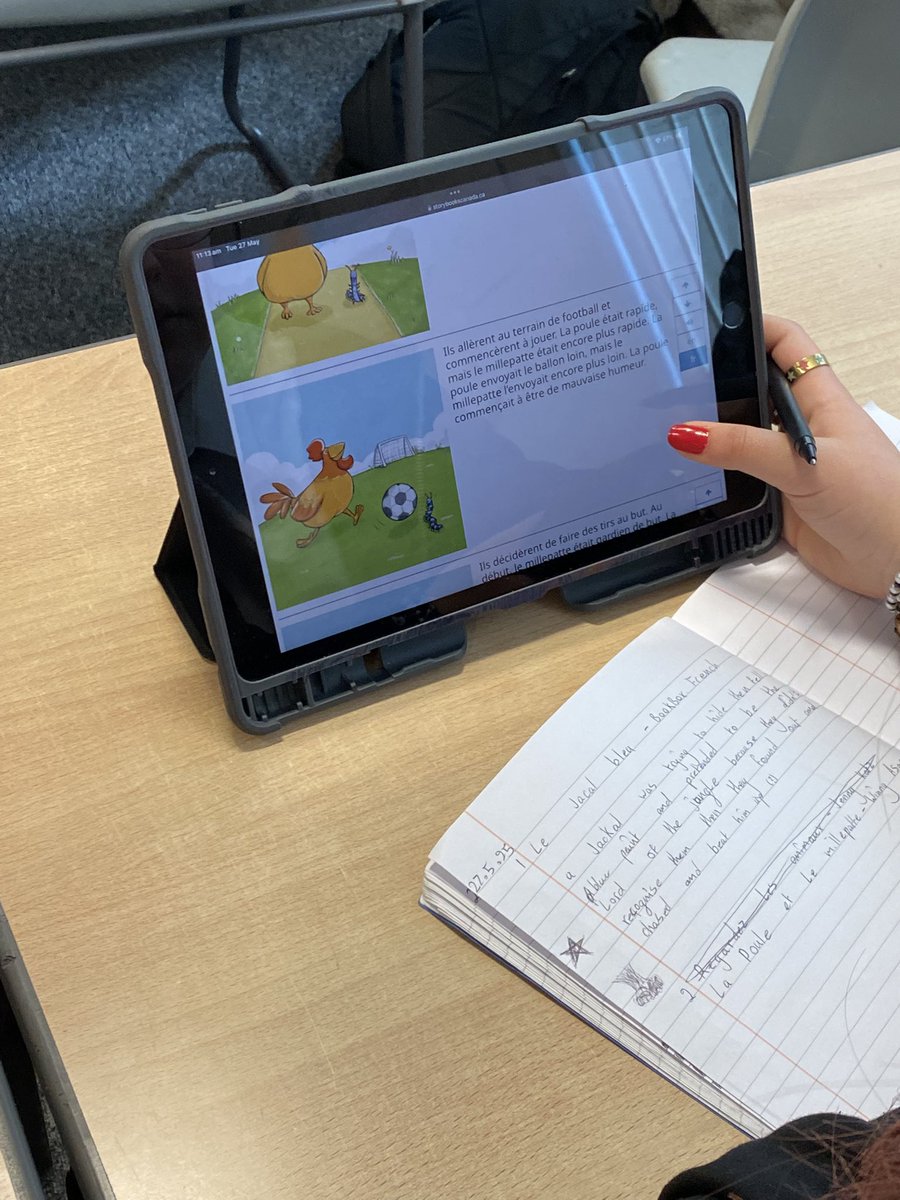 BroughtonML's tweet photo. Classes 1.10 and 2.10 have been reading for pleasure with our class ebooks Padlet this week. They read and listened in French and summarised their favourite story, also in @padlet #reading #readingisfun #lalecture @BroEnglishDept https://t.co/ucVROOeKfE