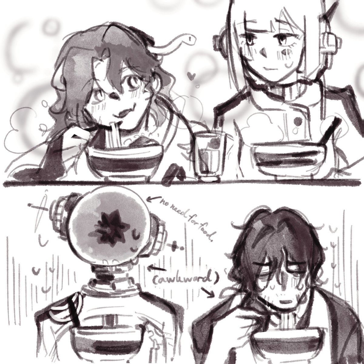 First strawpage request🥺💖🐇 :
I don’t know about Hissabeth and Pointer dynamic yet, but I tried to draw them from what ppl said! And I have a feelings that Im gonna love them. And this is my interpretation of the scene🤔