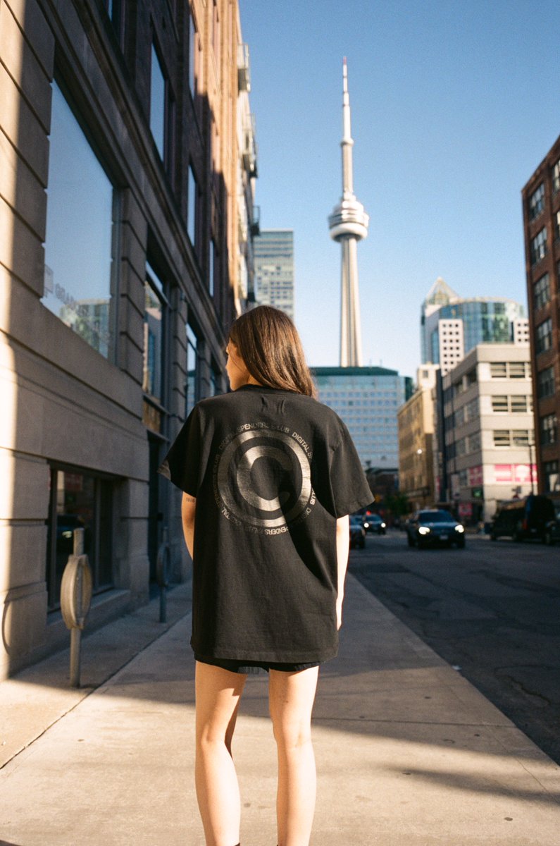 Jet Black Club Tee by Digital Spenders Club.

📍Toronto.