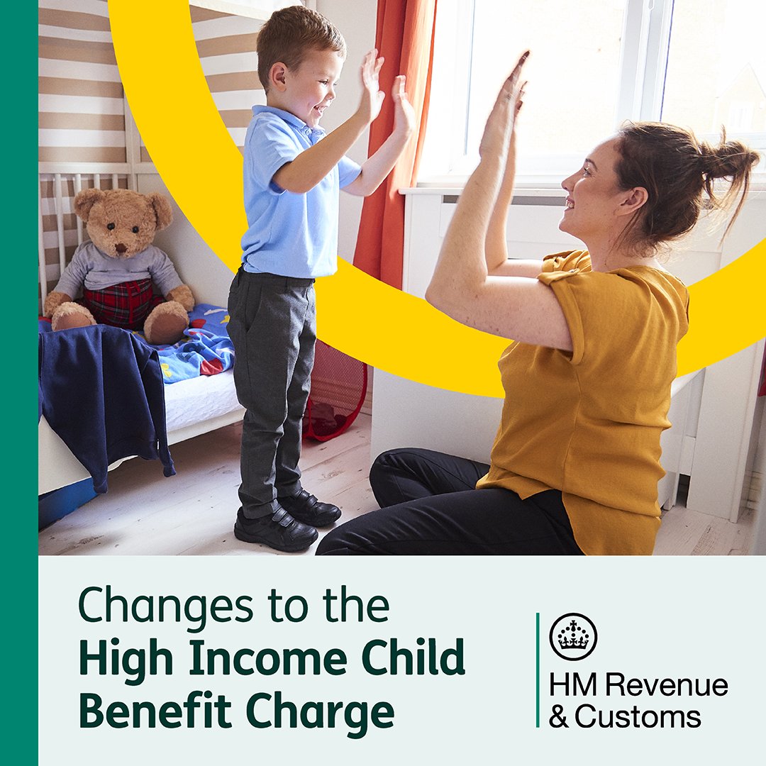 We're now closed  for the day and will be back at 8am tomorrow. 👩‍💻

If you're a parent, the amount you or your partner can earn before you start paying the High Income Child Benefit Charge is now £60k.
 
Claim online or in the HMRC app. ⬇️

gov.uk/child-benefit-…