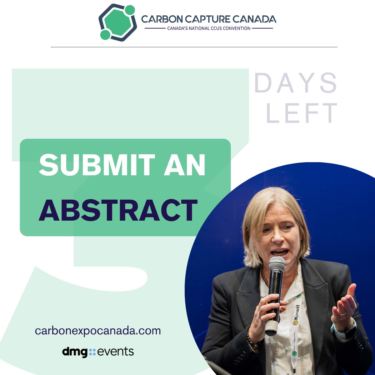 Just three days left to submit your abstract for the 2025 Knowledge Bar presentations at Carbon Capture Canada. 

Submit your abstract by May 30, 2025 and share your technical expertise with over 5,000 CCUS professionals: dmgeventsconferences.com/carbon-capture…