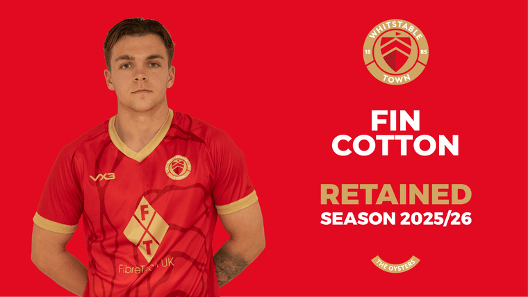 Fin Cotton Retained for 2025/26 Season 

Young Player of the Year set to continue his journey with the Oystermen!
whitstabletownfc.club/news/fin-cotto…