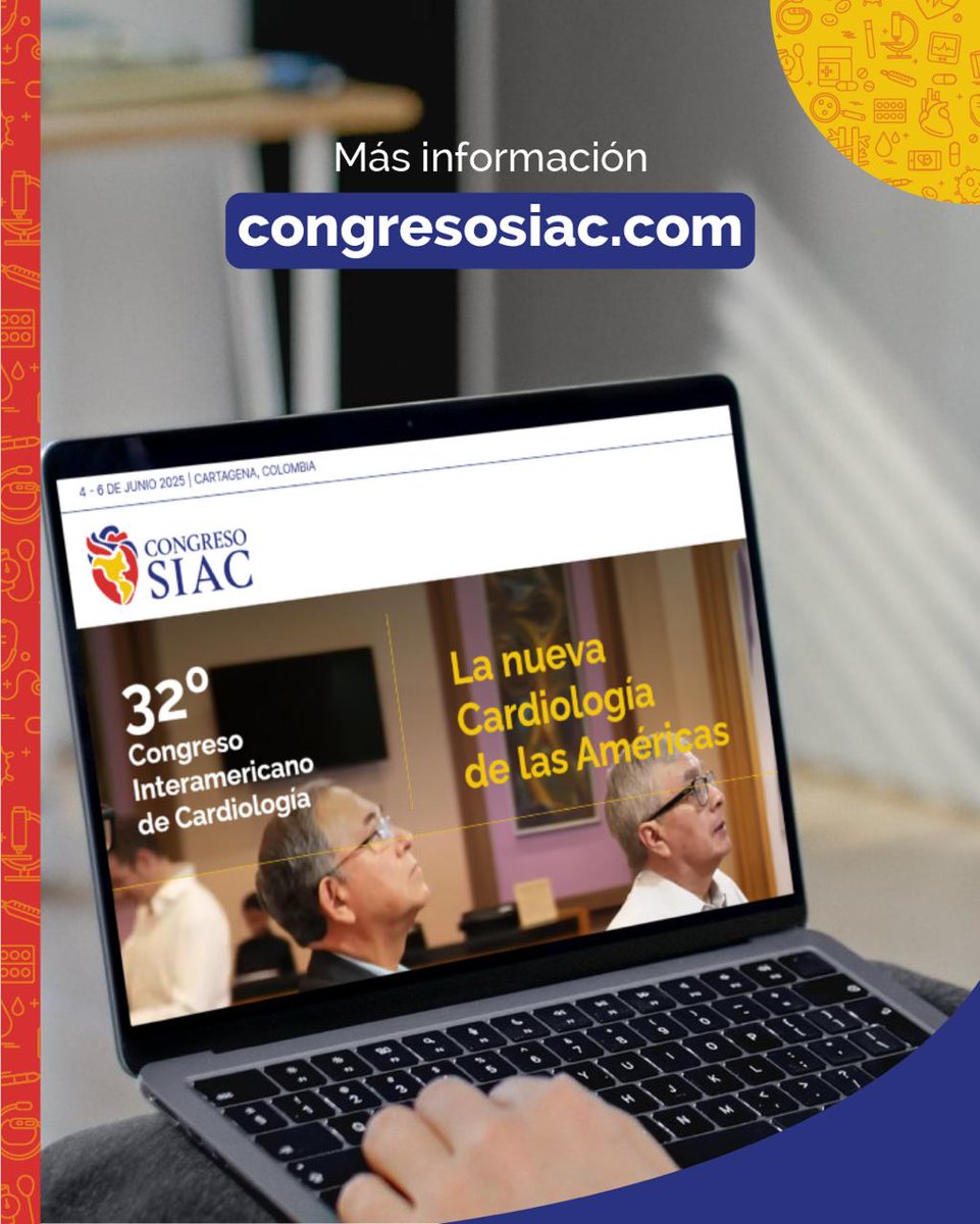 John Jairo Araujo. MD, NBE, FSIAC, FSISIAC, FACC (@johnjairoarauj1) on Twitter photo Agendate.! 📝 Separa !✈️ Prepara.! 🧳Alista ..!👔👗🎩🕶️ 💻 No pierdas ..!🕢 Cartagena🇨🇴 🌅 Será ❤️🌎de las Américas #congresoSIAC
📢..Faltan 8 días...! <a href="/SIAC_cardio/">SIAC</a> <a href="/adribaran/">Adrian Baranchuk MD FACC FRCPC FCCS FSIAC</a> <a href="/LaLoTomas3/">Dr. Tomás 🫀💻🩺🇲🇽</a> <a href="/drgianma/">Gian Manuel Jmz Rdz</a> <a href="/sccccardio/">Sociedad Colombiana de Cardiología</a> <a href="/Ari_Lpz/">Ari López</a> <a href="/gonzaeperez/">Gonzalo Perez</a> <a href="/Somer_Incare/">Somer Incare</a> Agendate.! 📝 Separa !✈️ Prepara.! 🧳Alista ..!👔👗🎩🕶️ 💻 No pierdas ..!🕢 Cartagena🇨🇴 🌅 Será ❤️🌎de las Américas #congresoSIAC
📢..Faltan 8 días...! <a href="/SIAC_cardio/">SIAC</a> <a href="/adribaran/">Adrian Baranchuk MD FACC FRCPC FCCS FSIAC</a> <a href="/LaLoTomas3/">Dr. Tomás 🫀💻🩺🇲🇽</a> <a href="/drgianma/">Gian Manuel Jmz Rdz</a> <a href="/sccccardio/">Sociedad Colombiana de Cardiología</a> <a href="/Ari_Lpz/">Ari López</a> <a href="/gonzaeperez/">Gonzalo Perez</a> <a href="/Somer_Incare/">Somer Incare</a>