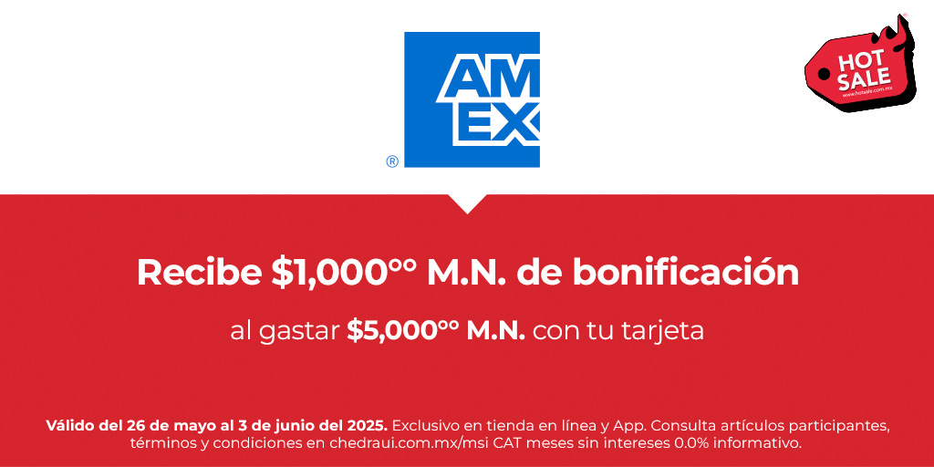 Usa en Chedraui 🛒 tu tarjeta American Express y recibe hasta $1,000 en bonificaciones. ¡Llévate más! bit.ly/3H7DaoB