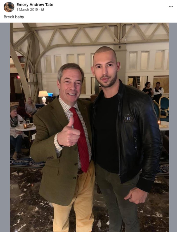 MikeHolden42's tweet photo. I think from now we should just respond to every odious utterance from @Nigel_Farage with this image. By their friends shall we know them. https://t.co/LV4csI99bw