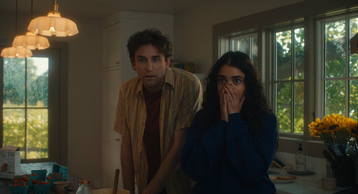 Delulu behavior is guaranteed. OH, HI! see the hilarious Molly Gordon, Logan Lerman, Geraldine Viswanathan, and John Reynolds in action, only in theaters July 25. 👋🍓🌻#OhHiMovie #DeluluSummer