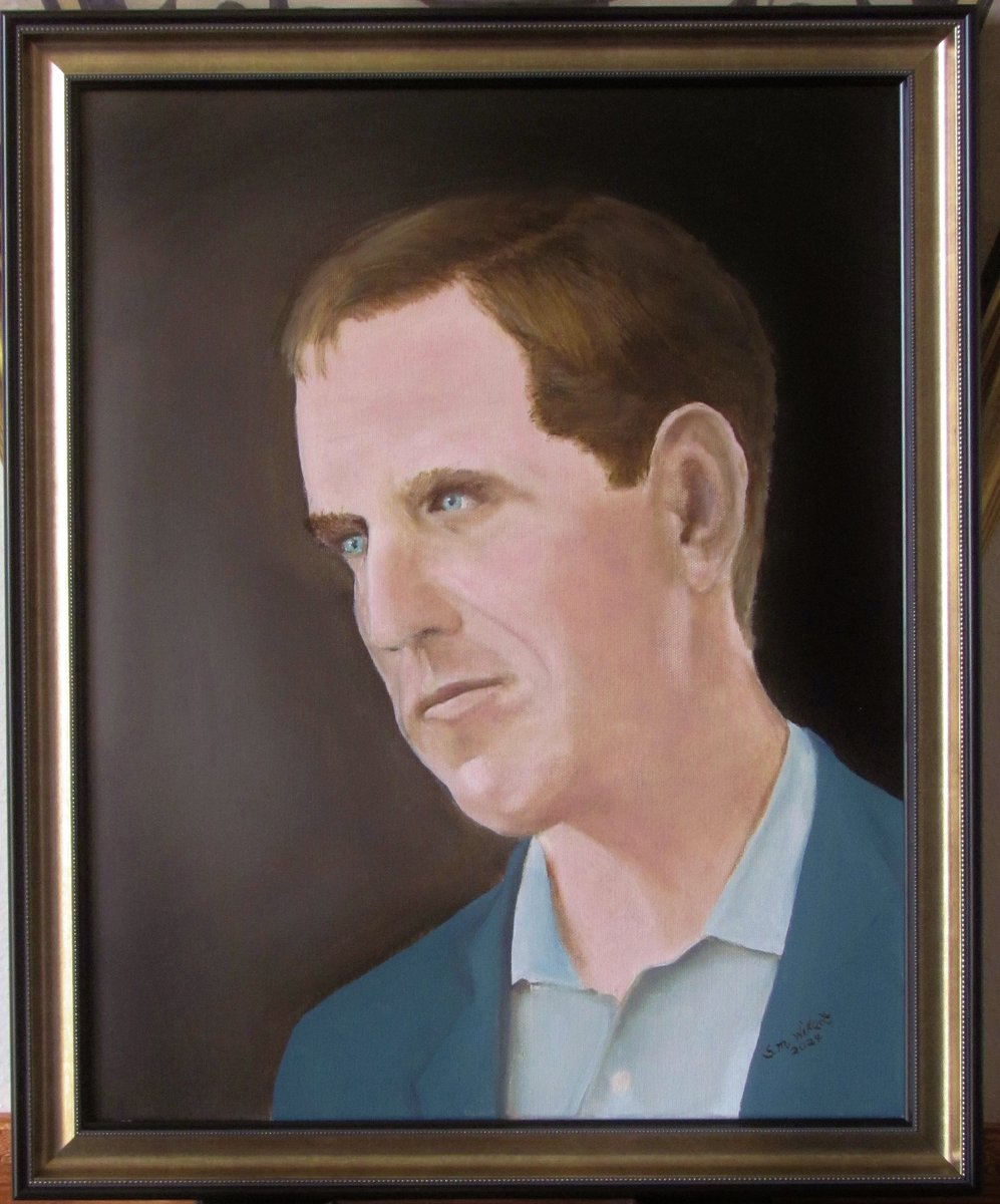 SteveWikert's tweet photo. @JoeBiden If you do read this Joe or someone close to Joe know that I have done a beautiful oil painting portrait of Beau.  It is now on the mantle in the conference room at the Beau Biden Foundation waiting for you to pick up for Joe to have!  My gift to you guys! https://t.co/zWazwdMalb