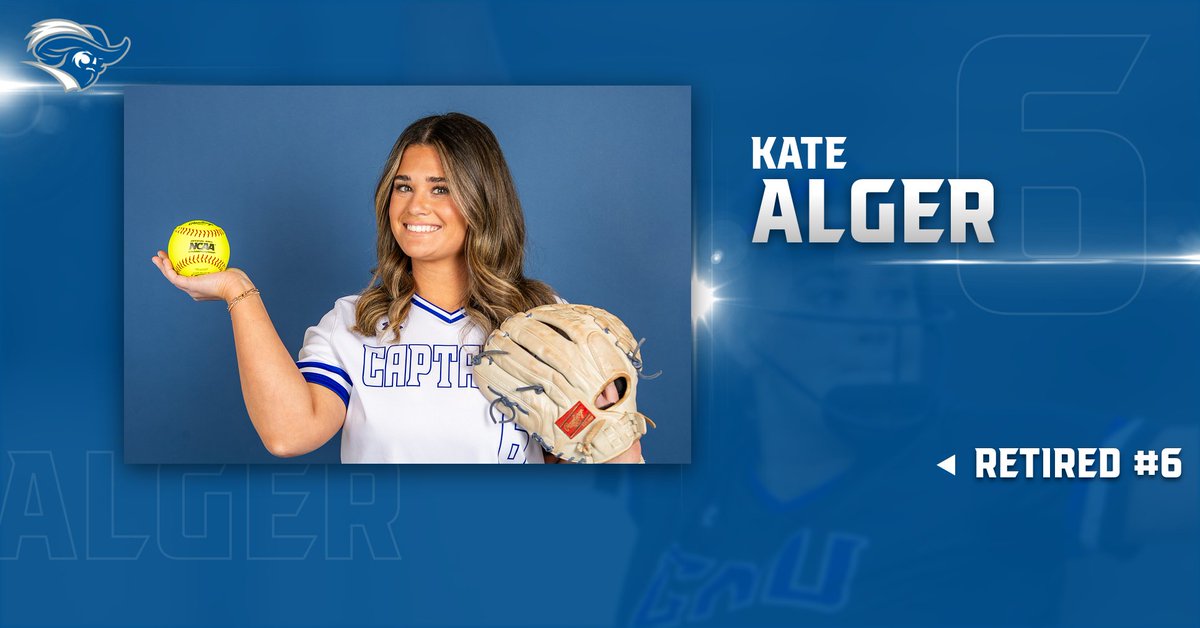 Kate Alger will have her #6 retired after a very impressive four years in a CNU uniform! She finished 64-13 which puts her 3rd in wins. Also, 3rd in innings pitched (491.2), ERA (1.40), 2nd in K's per 7 inn. (7.97), and 1st with 560 strikeouts!