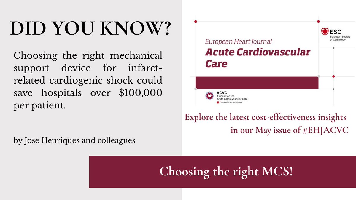 EHJACVC Editor-in-Chief (@ehjacvceic) on Twitter photo #DidYouKnow road to success is to measure properly cost-effectiveness when dealing with pts with #MCS
#EHJACVC academic.oup.com/ehjacc/article…
Graphic by <a href="/ann_oleksiak/">Anna Oleksiak, MD PhD</a> #DidYouKnow road to success is to measure properly cost-effectiveness when dealing with pts with #MCS
#EHJACVC academic.oup.com/ehjacc/article…
Graphic by <a href="/ann_oleksiak/">Anna Oleksiak, MD PhD</a>