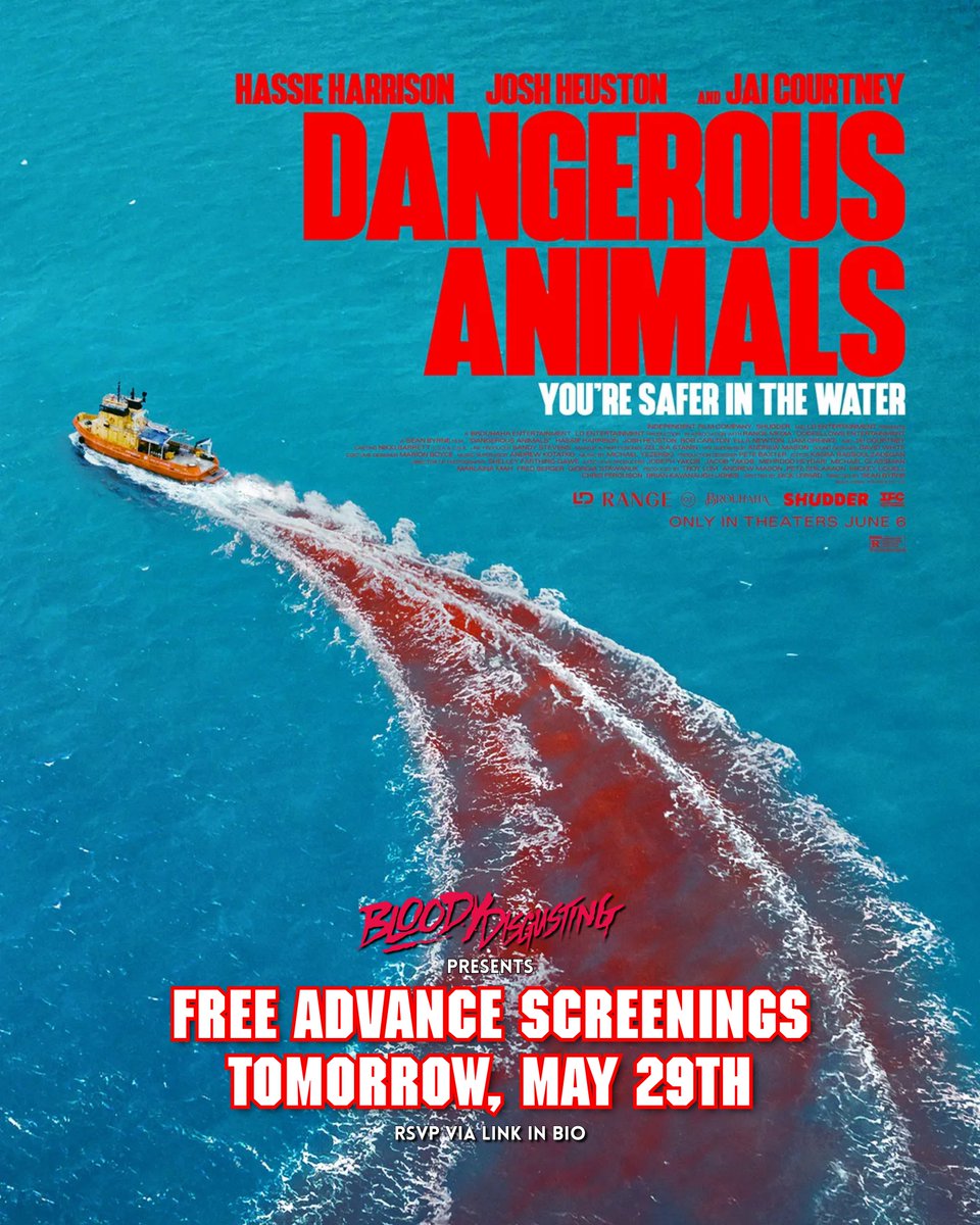 "One of the year’s must-see movies.” -Bloody Disgusting

DANGEROUS ANIMALS. See it Thursday! Free!
RSVP: bit.ly/4kgAvrj