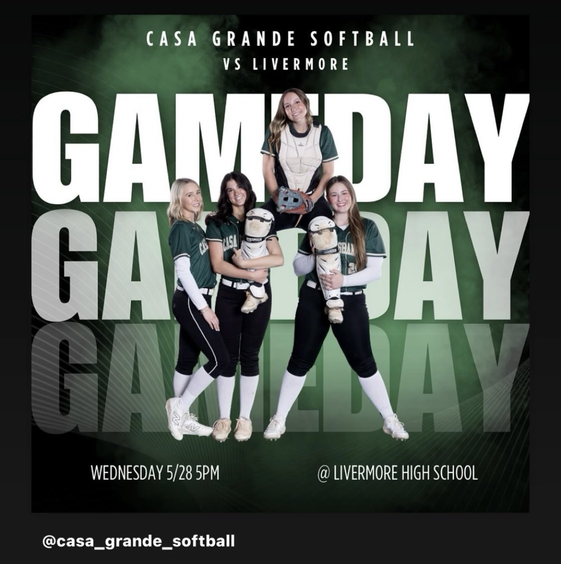 Casa Grande Gaucho Softball (@gaucho_softball) on Twitter photo 🥎🥎NCS Semi Final game! The Lady Gauchos are on the road to Livermore! Spikes in the dirt @ 5pm!🥎🥎 <a href="/JustGusPD/">Gus Morris</a> <a href="/kodoherty22/">Kienan O'Doherty</a> <a href="/westcoastpreps_/">West Coast Preps</a> <a href="/HaroldAbend/">Harold Abend</a> <a href="/Amcsw_franklin7/">Abby McSweeney-Franklin 2026</a> <a href="/LKetchu2025/">Lauren Ketchu 2025</a> <a href="/Lpartridge2025/">LilaMaePartridge2025</a> <a href="/veronicanm2026/">Veronica</a> <a href="/mgallagher2027/">Molly Gallagher</a> <a href="/GeorgiaMoss2025/">Georgia Moss</a> 🥎🥎NCS Semi Final game! The Lady Gauchos are on the road to Livermore! Spikes in the dirt @ 5pm!🥎🥎 <a href="/JustGusPD/">Gus Morris</a> <a href="/kodoherty22/">Kienan O'Doherty</a> <a href="/westcoastpreps_/">West Coast Preps</a> <a href="/HaroldAbend/">Harold Abend</a> <a href="/Amcsw_franklin7/">Abby McSweeney-Franklin 2026</a> <a href="/LKetchu2025/">Lauren Ketchu 2025</a> <a href="/Lpartridge2025/">LilaMaePartridge2025</a> <a href="/veronicanm2026/">Veronica</a> <a href="/mgallagher2027/">Molly Gallagher</a> <a href="/GeorgiaMoss2025/">Georgia Moss</a>