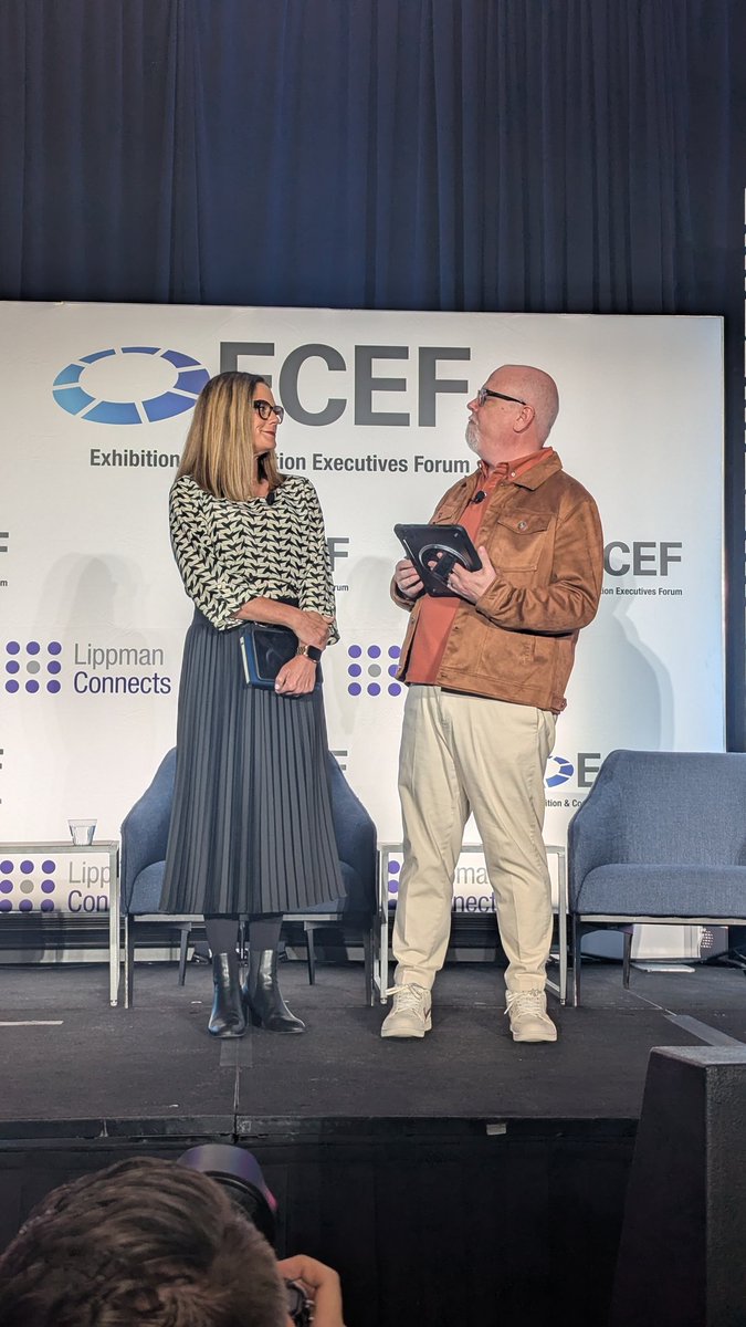 mdg president Kimberly Hardcastle-Geddes and Freeman SVP of Strategy Ken Holsinger take the stage for the final #ECEF2025 session, The Innovator's Edge: The Difference Between Standard and Standout Events.