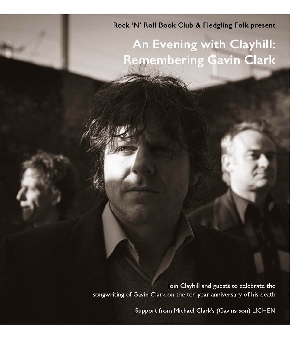 Rock'n'Rollbookclub 📚 (@e17rnr_books) on Twitter photo 25 September
<a href="/stowtradeshall/">Walthamstow Trades Hall</a>
Clayhill: the songs of Gavin Clark
eventbrite.com/e/an-evening-w… 25 September
<a href="/stowtradeshall/">Walthamstow Trades Hall</a>
Clayhill: the songs of Gavin Clark
eventbrite.com/e/an-evening-w…