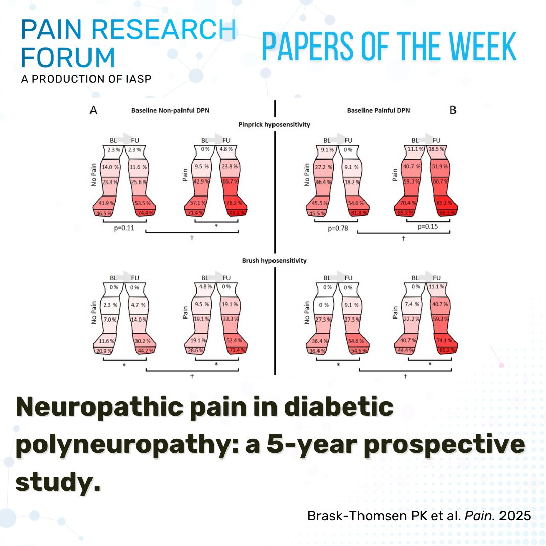 IASP (@iasppain) on Twitter photo What do you think of the risk factors for neuropathic pain development and cessation identified in this study from Brask-Thomsen et al. and <a href="/PAINthejournal/">PAIN Journal</a> about the development of diabetic polyneuropathy over time? bit.ly/4dpcrQc #PRF What do you think of the risk factors for neuropathic pain development and cessation identified in this study from Brask-Thomsen et al. and <a href="/PAINthejournal/">PAIN Journal</a> about the development of diabetic polyneuropathy over time? bit.ly/4dpcrQc #PRF
