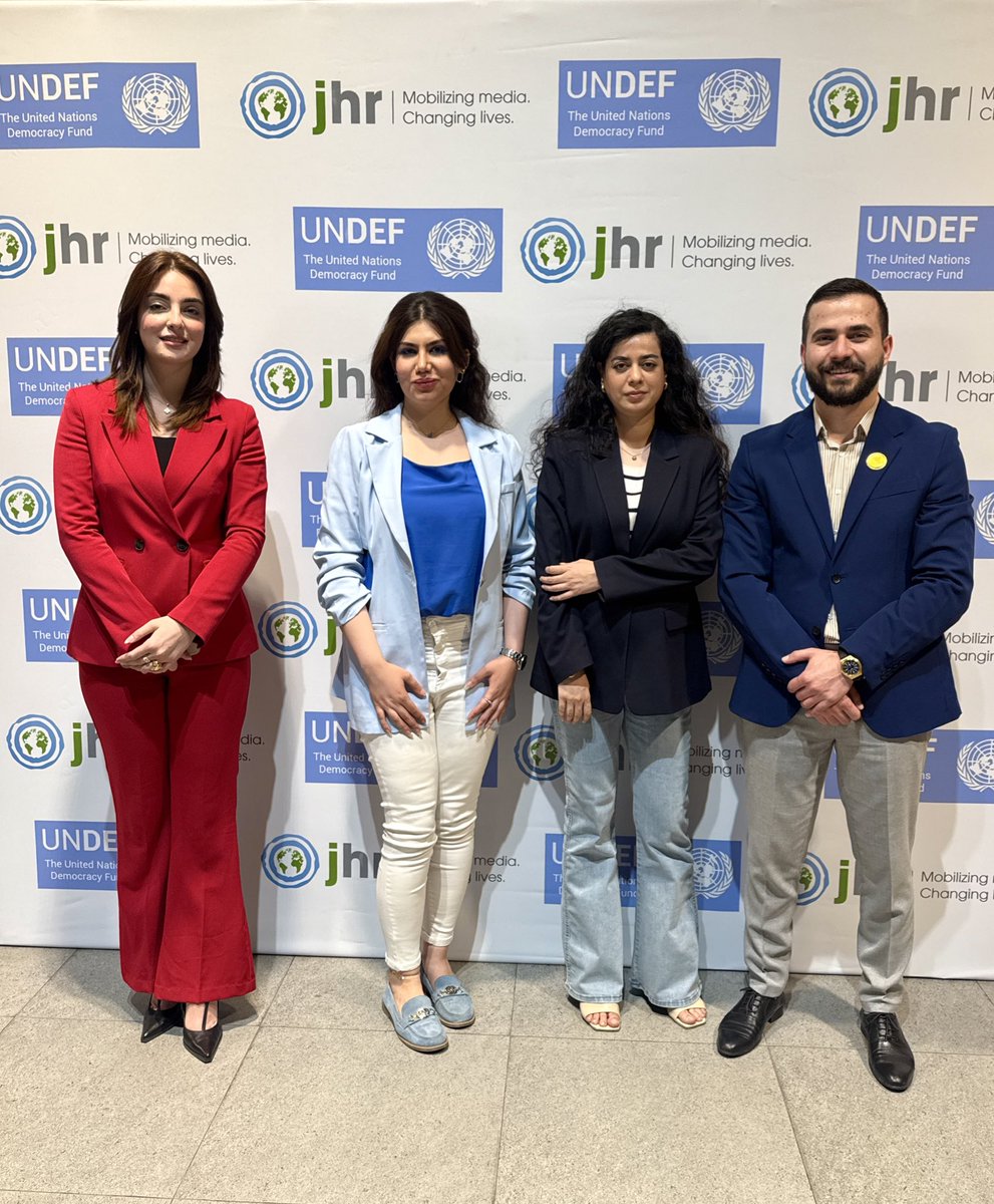 محمود الدباغ | Mahmood Aldabbagh (@mahmood0dabbagh) on Twitter photo An engaging dialogue and impactful topics were featured at the launch event of the “Journalists for Human Rights” <a href="/jhrnews/">Journalists for Human Rights (JHR)</a> branch in Iraq.
Alongside my fellows working in journalism and media, where Iraqi women play a pivotal and independent role in shedding light on issues An engaging dialogue and impactful topics were featured at the launch event of the “Journalists for Human Rights” <a href="/jhrnews/">Journalists for Human Rights (JHR)</a> branch in Iraq.
Alongside my fellows working in journalism and media, where Iraqi women play a pivotal and independent role in shedding light on issues