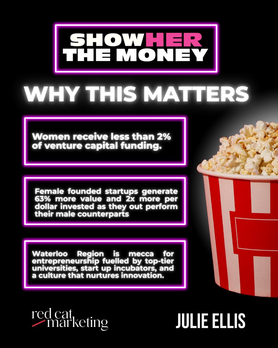 This screening isn't just a night at the movies. It's a chance to challenge a system that overlooks women founders and to celebrate those fighting to change it.

May 29
Princess Twin Cinemas
Get your tickets here: bit.ly/4kEOCX3

#ShowHerTheMoney #WaterlooEvents