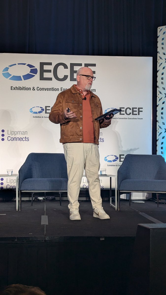 "Innovators focus not on who is there, but who's NOT coming, who used to come, who used to participate, who used to exhibit," says Holsinger. #ECEF2025