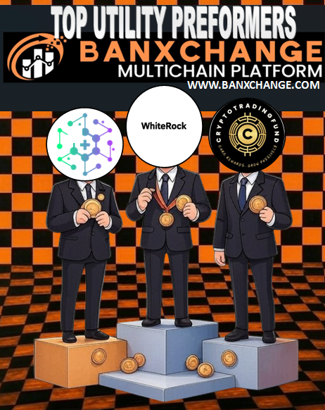 BanXchange's tweet photo. TOP XRP LEDGER UTILITY PREFORMERS FOR THIS WEEK! 

🏆FIRST PLACE: $WHITE @WhiteRock_Fi 
🥈SECOND PLACE: $XRPH @XRPHealthcare 
🥉THIRD PLACE: $CTF @TokenCTF 

YOU CAN FIND ALL YOUR TOKENS ON https://t.co/9AAoDRXbJ8!! 

YOU CAN ALSO LAUNCH YOUR OWN TOKEN IN LESS THEN 10 MINUTES FOR ONLY 10 #XRP!! 

FOLLOW, RT AND COMMENT YOUR FAVOURATE #XRPL TOKEN TO WIN YOURSELF $100 PAID IN XRP!