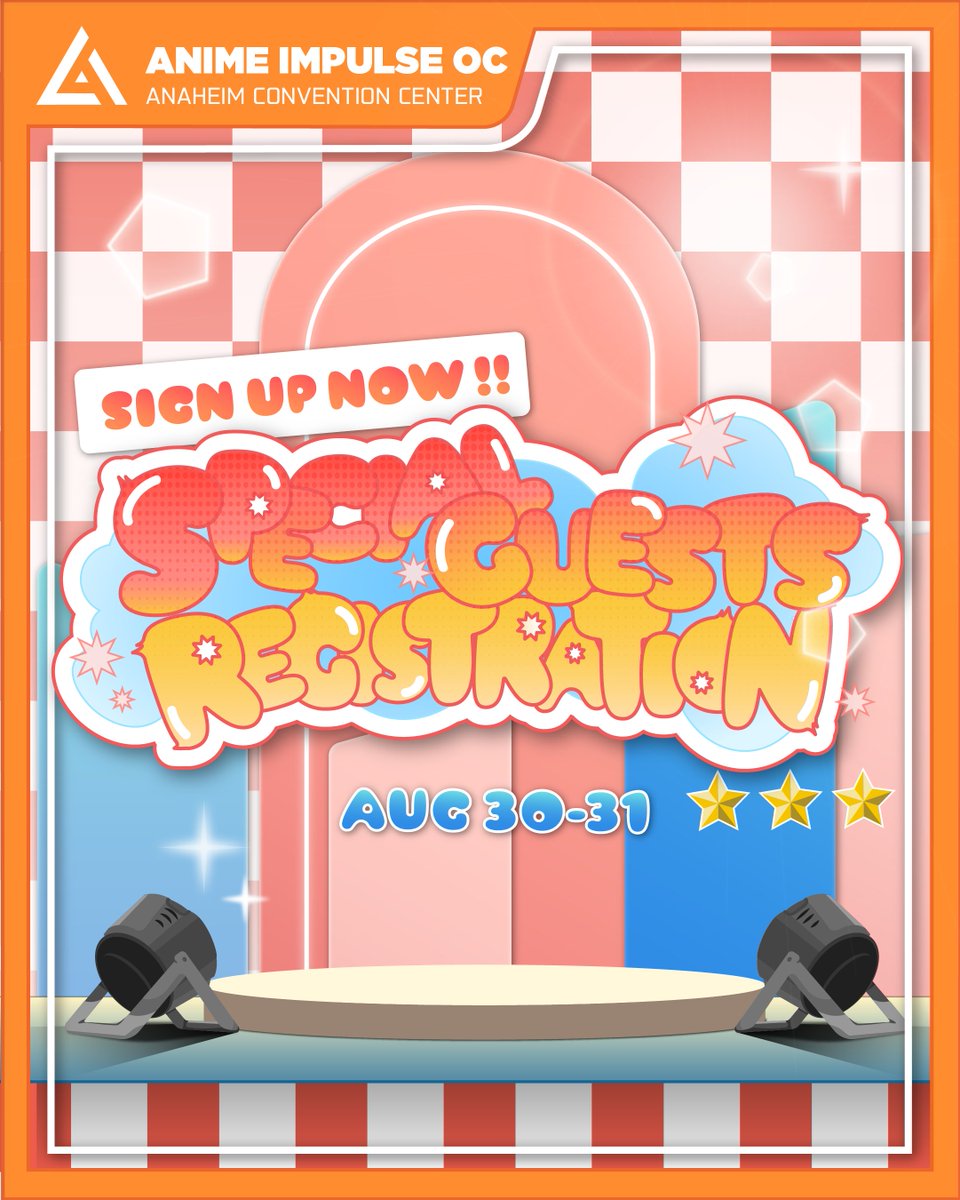 ⭐️ REGISTRATION OPEN ⭐️

Calling all cosplayers, influencers and MORE! Our Special Guest registration for #ANIMEImpulseOC2025 is now OPEN! 📸🎙️✨ 

Apply for the chance to join our Special Guest line-up!

Deadline to apply is August 8th, 2025.

✍️: animeimpulse.com/orange-county-…
