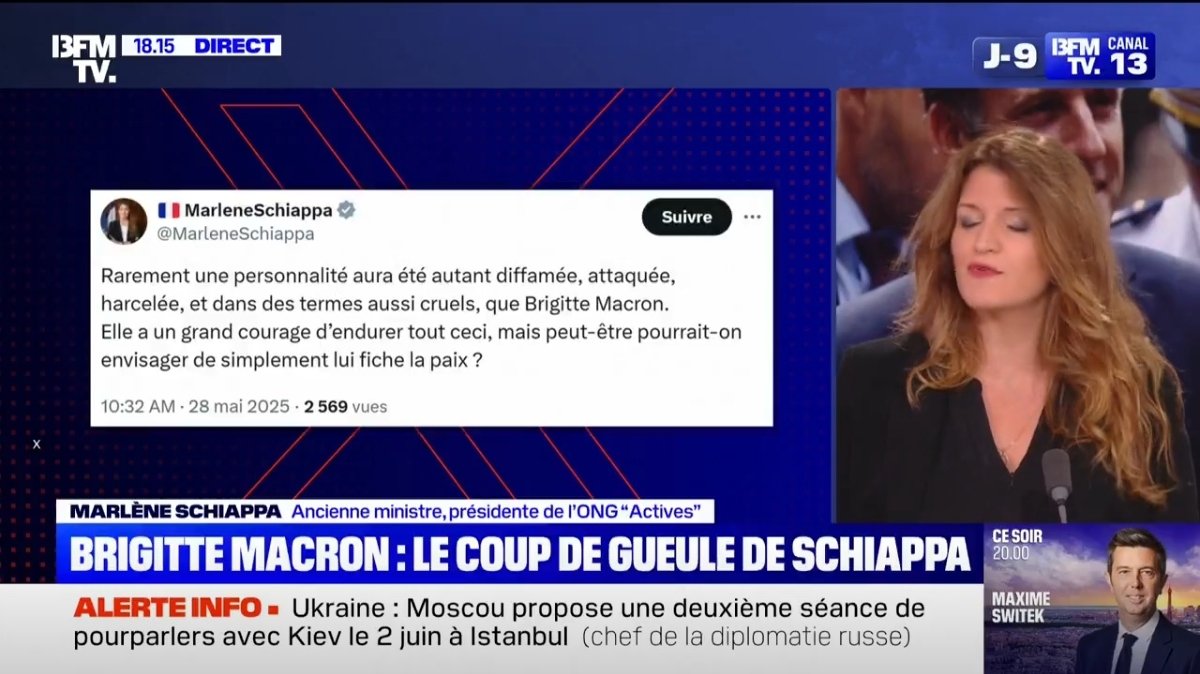 "Ça suffit cette campagne de haine contre la première dame. Je demande la création d’un "fond Brigitte" pour combattre les ennemis de la démocratie et je me porte volontaire pour le diriger."

<a href="/MarleneSchiappa/">🇫🇷 MarleneSchiappa</a> <a href="/BFMTV/">BFMTV</a> #TraduisonsLes