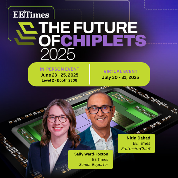 AspenCore (@aspencoregroup) on Twitter photo Join us at "The Future of Chiplets" hosted at <a href="/DACconference/">DAC, The Chips to Systems Conference</a> on June 23-25 and virtually on July 30-31! Connect with industry leaders and gain valuable insights from experts into the evolving semiconductor landscape.
➡️ Learn more: arw.li/6019NvPgW
<a href="/eetimes/">EE Times | Electronic Engineering Times</a> Join us at "The Future of Chiplets" hosted at <a href="/DACconference/">DAC, The Chips to Systems Conference</a> on June 23-25 and virtually on July 30-31! Connect with industry leaders and gain valuable insights from experts into the evolving semiconductor landscape.
➡️ Learn more: arw.li/6019NvPgW
<a href="/eetimes/">EE Times | Electronic Engineering Times</a>