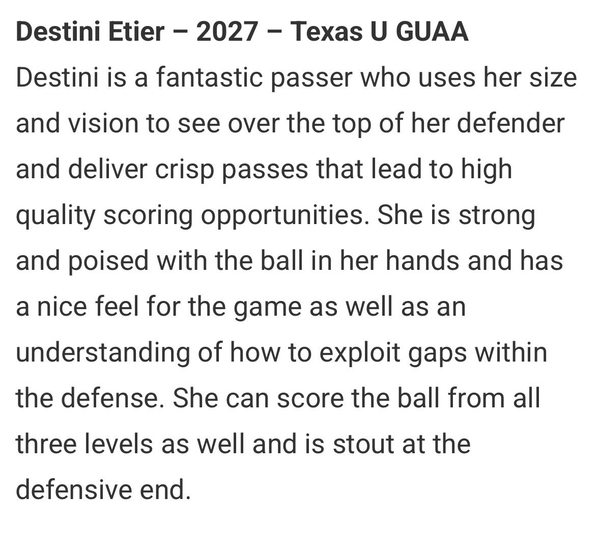 Destini Etier (@destinialysee) on Twitter photo Thanks <a href="/JrAllStarTexas/">Texas Jr. All-Star GBB</a> for the write up!Will keep working 🙏🏾
<a href="/JrAllStarBB/">Jr. All-Star Girls Basketball</a> <a href="/TXUBasketball/">Texas U</a> <a href="/TheBasicsLeroy/">ThebasicsLeroy</a> <a href="/CoachRich12/">Rich Anderson</a> <a href="/TScott0623/">Antonio Scott</a> <a href="/CameraCashMedia/">Camera Cash</a> <a href="/ShesBallin/">ShesBallin</a> <a href="/CwellRay/">Ray Caldwell</a> <a href="/rayg1410/">RayG</a> <a href="/UNProspects/">Mike Simmons</a> Thanks <a href="/JrAllStarTexas/">Texas Jr. All-Star GBB</a> for the write up!Will keep working 🙏🏾
<a href="/JrAllStarBB/">Jr. All-Star Girls Basketball</a> <a href="/TXUBasketball/">Texas U</a> <a href="/TheBasicsLeroy/">ThebasicsLeroy</a> <a href="/CoachRich12/">Rich Anderson</a> <a href="/TScott0623/">Antonio Scott</a> <a href="/CameraCashMedia/">Camera Cash</a> <a href="/ShesBallin/">ShesBallin</a> <a href="/CwellRay/">Ray Caldwell</a> <a href="/rayg1410/">RayG</a> <a href="/UNProspects/">Mike Simmons</a>