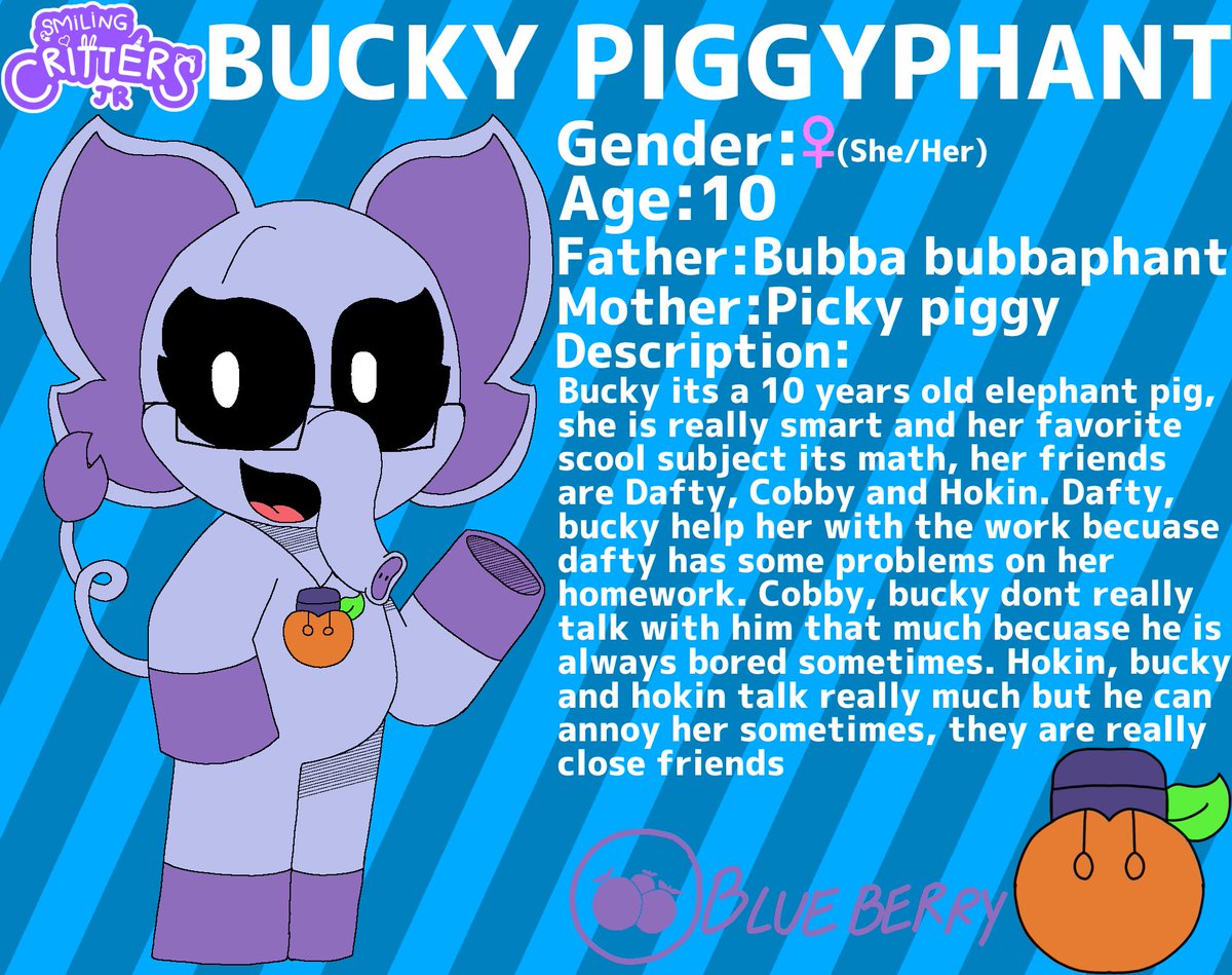 RoshTheRacoon8's tweet image. Smiling Critters JR Redesings 4/4!

Bucky piggyphant!

#SmilingCritters #SmilingCrittersAU #SmilingCrittersJR