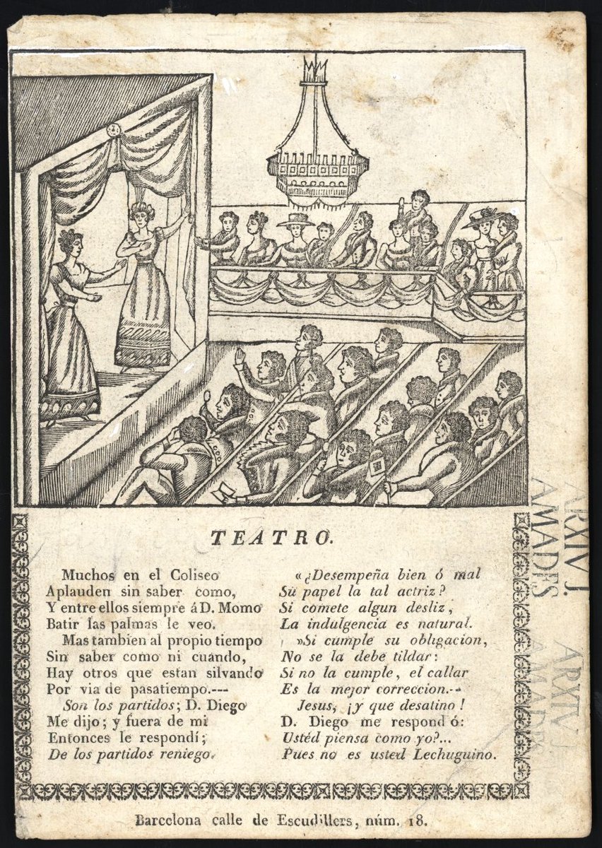Joan Amades ACJA (@amades_acja) on Twitter photo #Dissabtesventats
Quin era el lleure de les classes privilegiades barcelonines del s. XIX?
Un era anar al teatre i l'altre, sobretot pels dandis, anar a jugar al billar, que es posà de moda entre el públic masculí.
Aquest ventall reflecteix ambdues afeccions
<a href="/cultpopular_cat/">Cultura Popular</a> #Dissabtesventats
Quin era el lleure de les classes privilegiades barcelonines del s. XIX?
Un era anar al teatre i l'altre, sobretot pels dandis, anar a jugar al billar, que es posà de moda entre el públic masculí.
Aquest ventall reflecteix ambdues afeccions
<a href="/cultpopular_cat/">Cultura Popular</a>