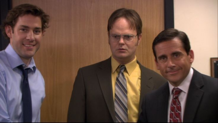 bestofjwight's tweet photo. jim &amp; dwight + michael. https://t.co/gvnRgdjjH0