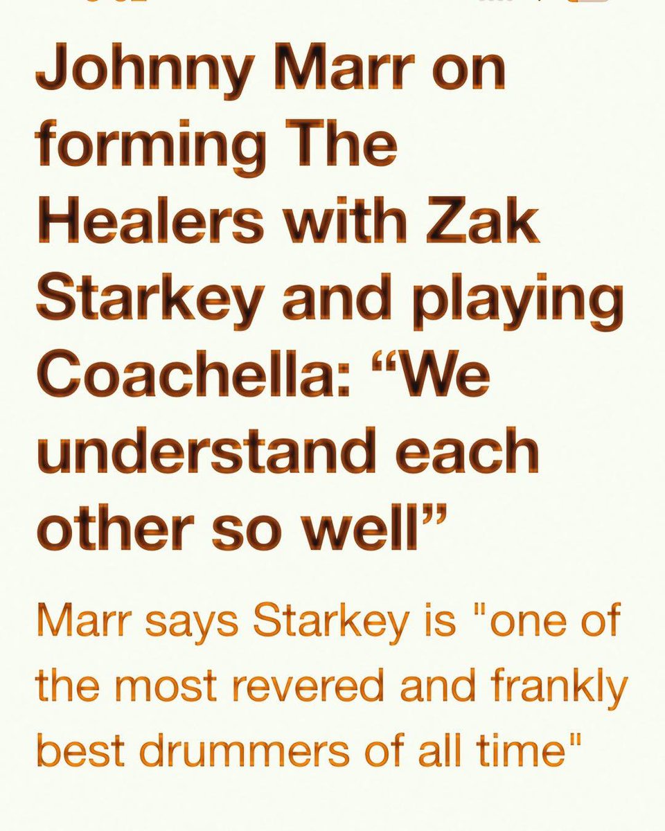 Some words just hit harder when they come from a legend.
Respect from one icon to another.

Zak doesn’t shout about it. He doesn’t need to. He’s built a legacy in rhythm, louder than headlines, deeper than gossip, and sharper than a snare crack in a sold-out room.

Drop a comment