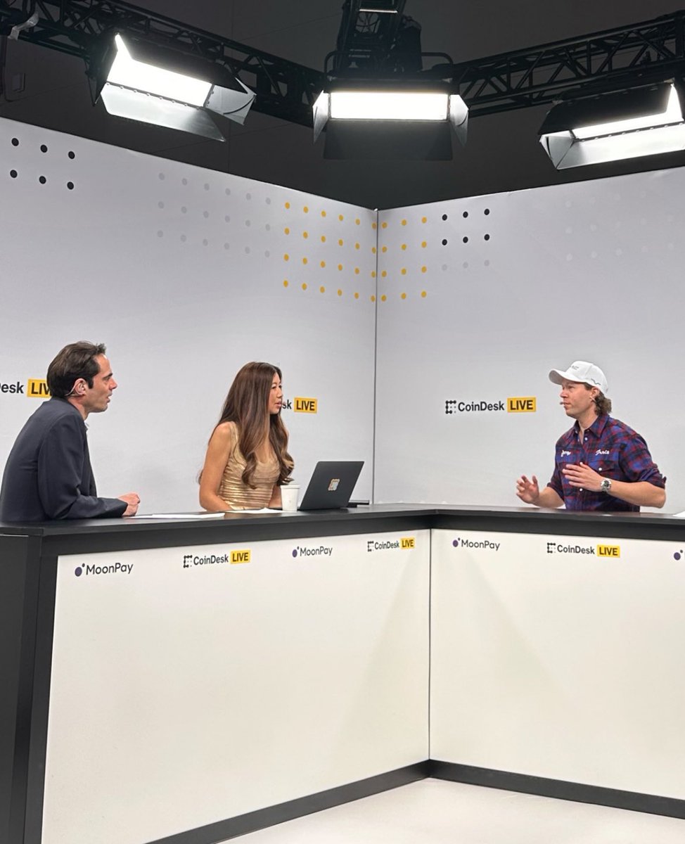 From my appearance on @CoinDesk Live with @christinenews. You can watch it  here at the 5 hour 30 minute mark https://t.co/YIZuG0d90Z