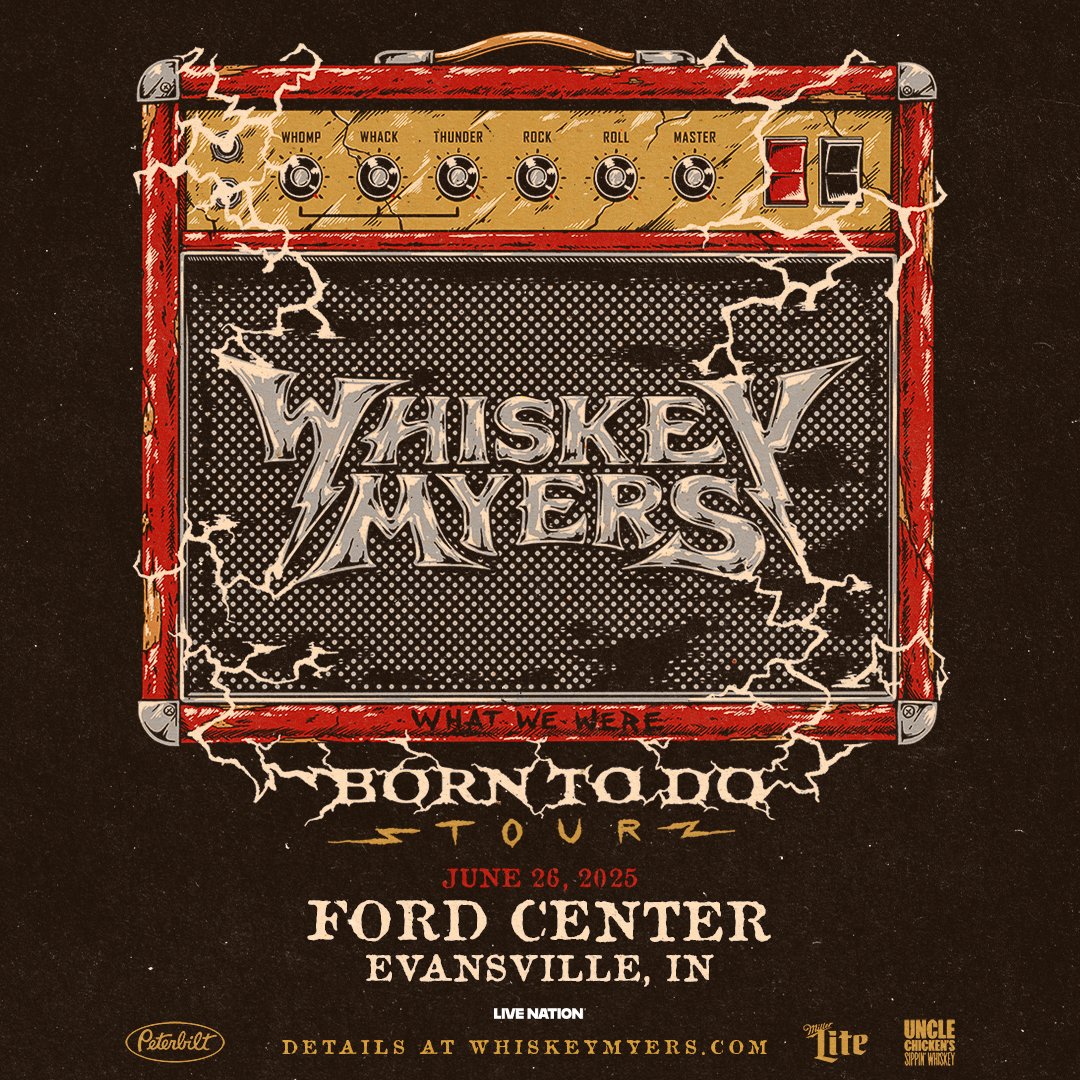 Whiskey Myers - What we were born to do Tour is ON SALE NOW. See y’all soon. Tickets are moving fast, so grab yours before they are gone ⚡️🤘🏼
🎫bit.ly/WhiskeyMyers20…