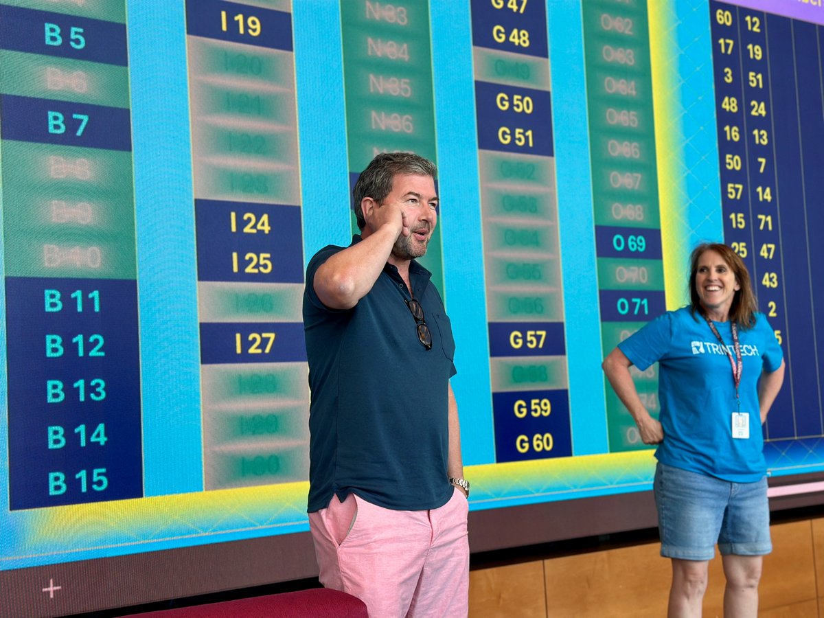 TrintechInc's tweet image. Our incredible #DATAFlow team came together for #ChickenAndBingo! 🍗🎱 This remote team reconnected, rechargeed, and had some fun. Trintech provided the chicken, the team brought their best potluck dishes, and everyone brought good vibes 💙 #RemoteTeam #TeamBuilding #TrintechLife