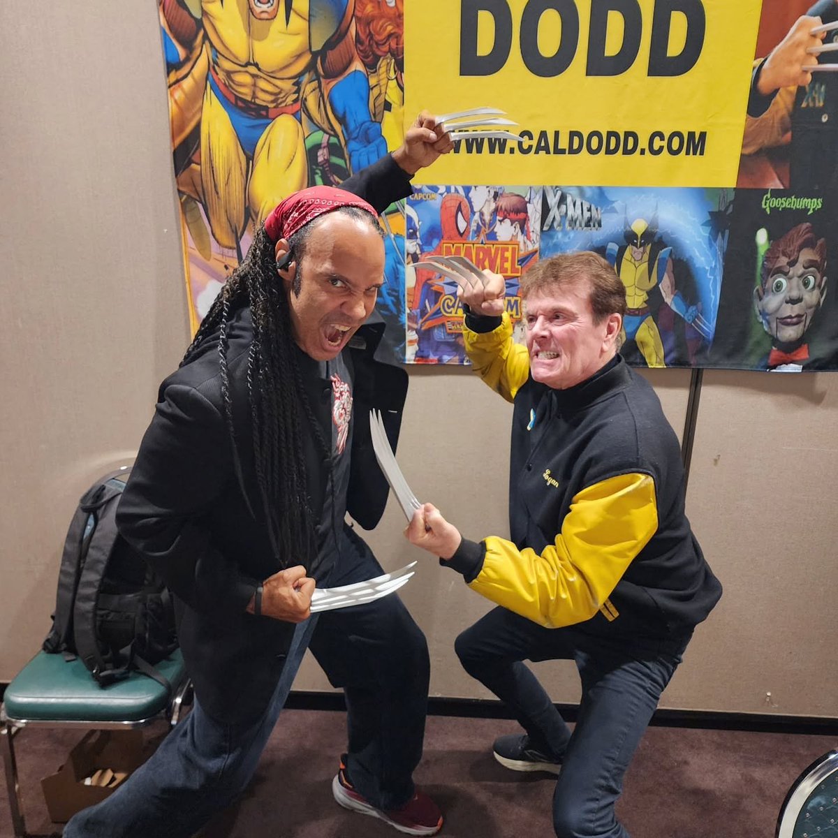 BERSERKER BARRAGE! Got to hang out with the voice of Wolverine in the Animated series as well Marvel vs. Capcom!
Mr. Cal Dodd is an original OG bringing us the voices we love since 1990s! Respect, bub!
#wolverine #caldodd <a href="/realcaldodd/">Cal Dodd</a>
#marvel #marvelvscapcom #xmen #xmen97