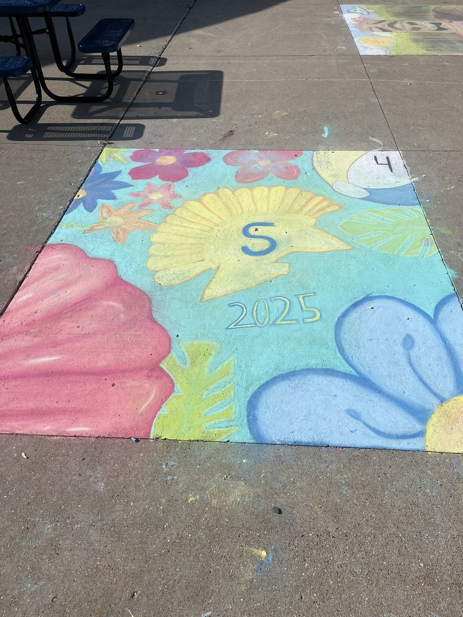 So impressed by the creativity and artistic ability of our students who participated in the chalk art contest today. Here’s just a sampling of the amazing creations. #SpartanPride