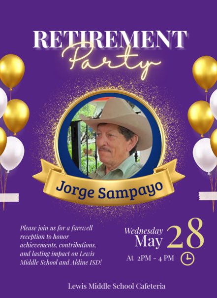 LewisMS_AISD's tweet image. A wonderful day celebrating Mrs. Cockrell, Mr. Sampayo, and Mr. Tienor!! Congratulations on graduating to a New chapter in life!!! We are incredibly blessed to have had them at Lewis! 🦁💛💜