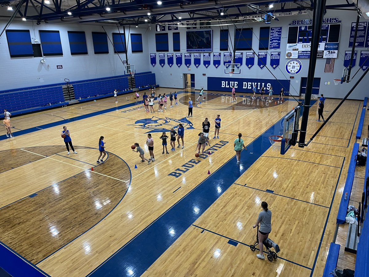 Day 1 of youth camp complete. 60 campers in the gym today working on their game!  #Believe