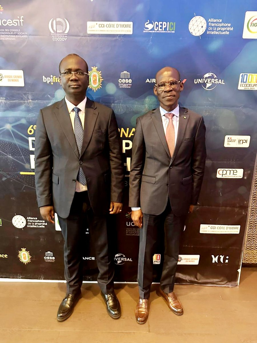 OAPI (@oapi_twit) on Twitter photo 6e forum international des #entreprises francophone ce 27/05 à #Abidjan. Le DG <a href="/DenisBOHOUSSOU/">Denis BOHOUSSOU</a> a présenté Les initiatives menées par l’#OAPI pour renforcer l’environnement juridique et institutionnel de la #PI et promouvoir une activité économique durable dans les États membres 6e forum international des #entreprises francophone ce 27/05 à #Abidjan. Le DG <a href="/DenisBOHOUSSOU/">Denis BOHOUSSOU</a> a présenté Les initiatives menées par l’#OAPI pour renforcer l’environnement juridique et institutionnel de la #PI et promouvoir une activité économique durable dans les États membres