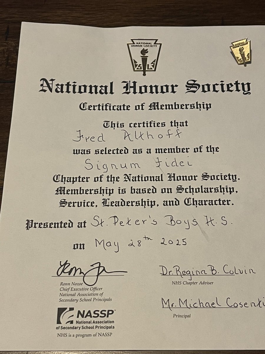 Fred Althoff (@fredalthoff73) on Twitter photo Got inducted into the national honors society tonight. <a href="/STP_Eagles/">Coach Mark DeCristoforo</a> <a href="/Principal_Cos/">Michael Cosentino</a> <a href="/CoachNG_STP/">Coach Nick Giannatasio</a> <a href="/CoachRobSica/">Robert Sica</a> Got inducted into the national honors society tonight. <a href="/STP_Eagles/">Coach Mark DeCristoforo</a> <a href="/Principal_Cos/">Michael Cosentino</a> <a href="/CoachNG_STP/">Coach Nick Giannatasio</a> <a href="/CoachRobSica/">Robert Sica</a>