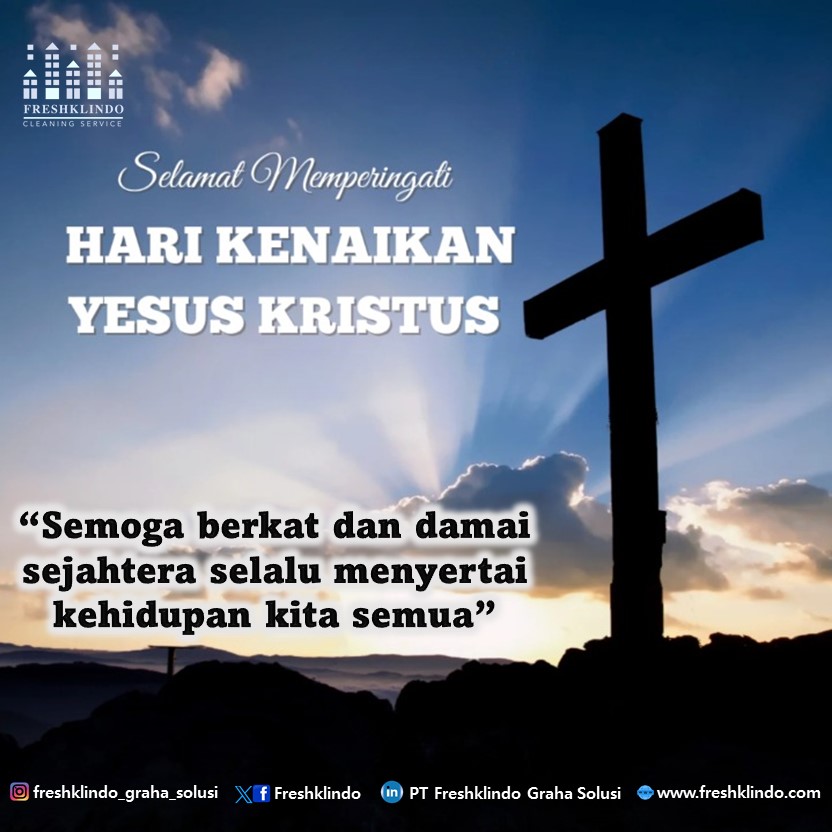 Freshklindo's tweet photo. Semoga kasih dan damai selalu menyertai umat manusia.

Selamat memperingati kenaikan Yesus Kristus. https://t.co/ilQe2EpTea